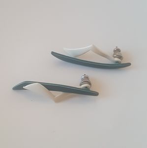Abstract Leg Earrings
